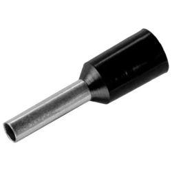 TERMINAL TUBULAR  1.50MM SIMPLES PRETO