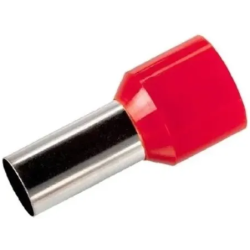 TERMINAL TUBULAR 10.00MM SIMPLES VERMELHO