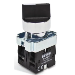 SELETOR S-LMM8D0  2 POSICOES FIXAS METALICO PRETO MAN. CURTA