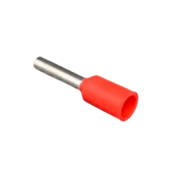 TERMINAL TUBULAR 1,0MM SIMPLES VERMELHO