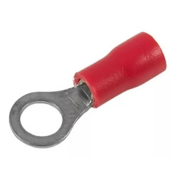 TERMINAL OLHAL 10.00MM FURO M6 VERMELHO PRE-ISOALDO