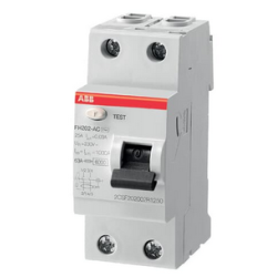 DIFERENCIAL RESIDUAL 2P  63A/30MA ABB  FH202-63/0,03A  6KA