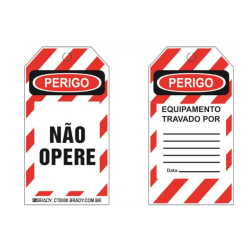 CARTAO DE IDENTIFICACAO DE BLOQUEIO - NAO OPERE