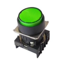 BOTAO S16PR-E3G ILUMINADO VERDE