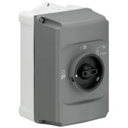 CAIXA IB 132-G/116-G CAIXA CINZA MANOPLA PRETA