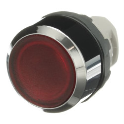 BOTAO MP1-31R IMPULSO ILUMINADO ARO ZAMAK VERMELHO