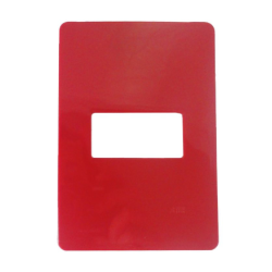 PLACA N1371.1 CE HORIZONTAL 1 MOD. 4X2 CEREJA UNNO