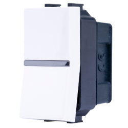 INTERRUPTOR SIMPLES  N2101-BL 16A 1 MOD. BRANCO LINHA ZENIT