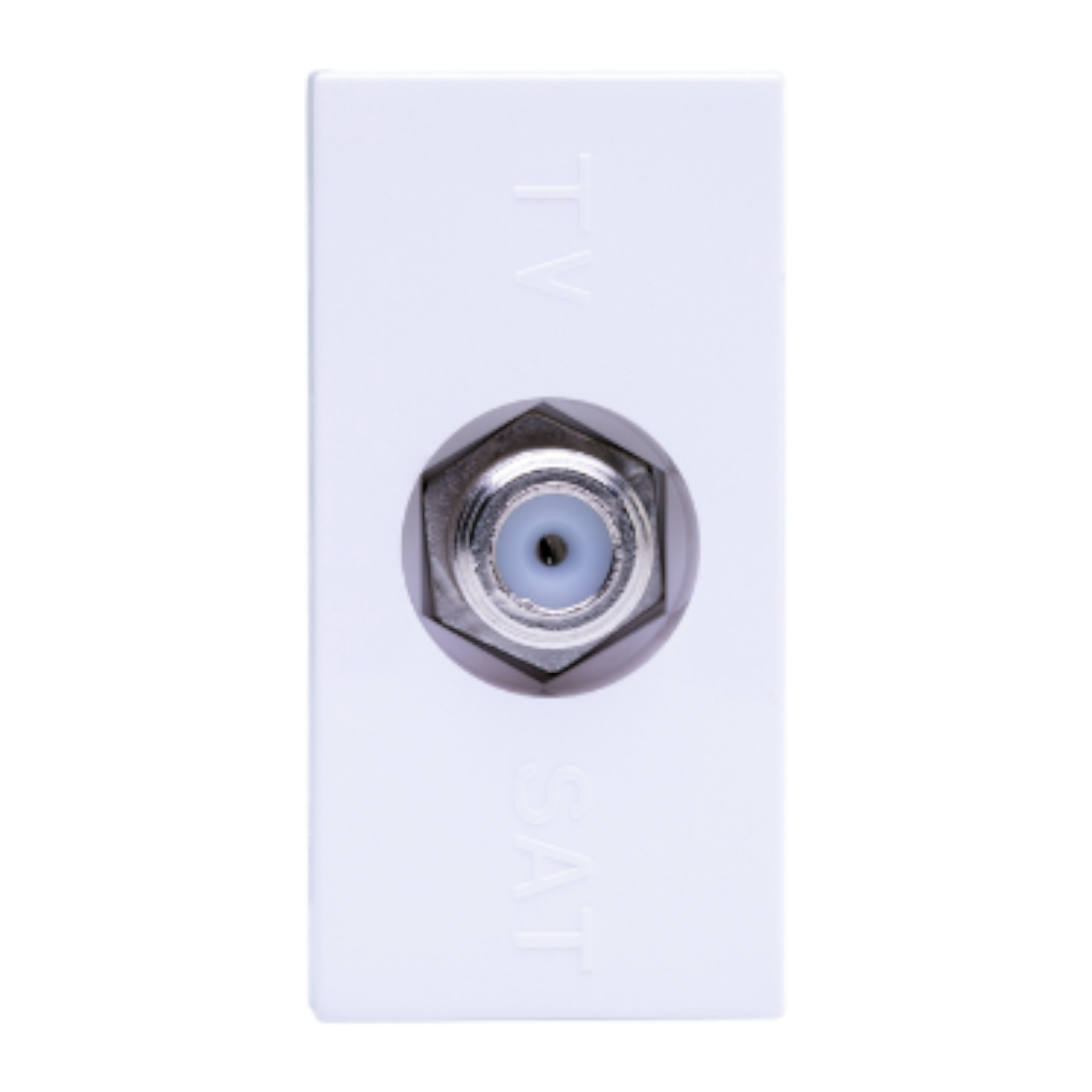 TOMADA TV TIPO F 75 OHMS BRANCO N2150 BL LINHA ZENIT