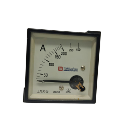 AMPERIMETRO 72 X 72  200/5A FERRO MOVEL