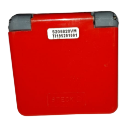 TOMADA S 205820VM  EMBUTIR C/TAMPA VERMELHA 2P+T 20A 250V   C/ BORNE