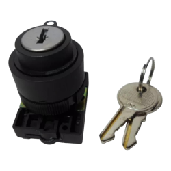 SELETOR S-LCG8T3C C/ CHAVE 3 POSICOES CURTA C/RETORNO