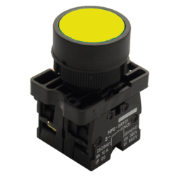 BOTAO S-LMRL3 IMPULSO AMARELO ILUMINADO METALICO