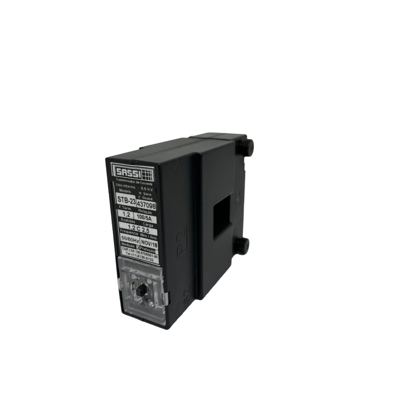 TRANSFORMADOR DE CORRENTE STB 23  100/5A BIPARTIDO