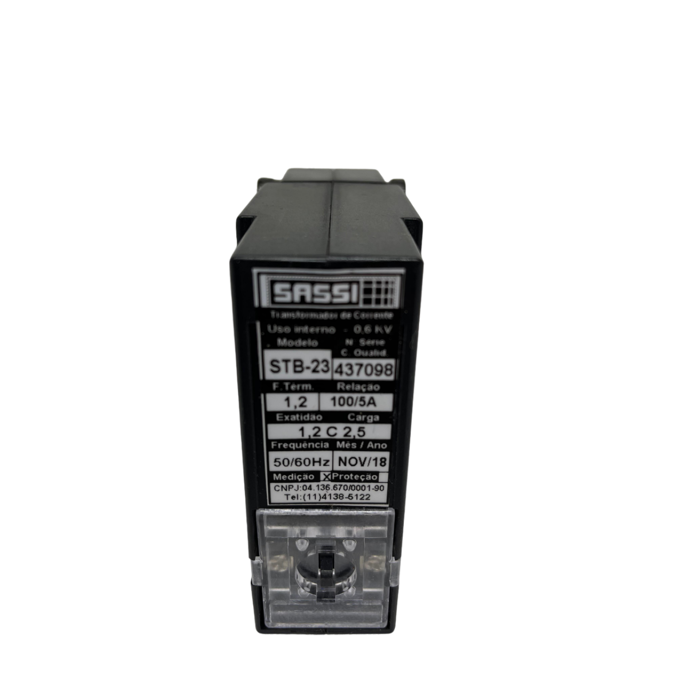 TRANSFORMADOR DE CORRENTE STB 23  100/5A BIPARTIDO