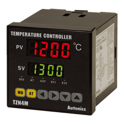 CONTROLADOR TEMPERATURA TZN4M-24S SAIDA SSR 72X72 FORA LINHA 2 SAIDAS ALARME 100-240VCA