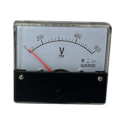 VOLTIMETRO 65 X 65 300V  QUADRADO FORA DE LINHA