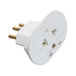 ADAPTADOR 073-EB/P 2P 10A 250V CONVERSOR SISTEMA BRANCO