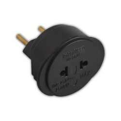 ADAPTADOR 073-EP/P 2P 10A 250V CONVERSOR SISTEMA PRETO