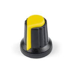 KNOB 016KP03 ESTRIADO ROTATATIVO PEQUENO PT/AM