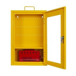 ESTACAO DE BLOQUEIO COM PORTA TRANSPARENTE