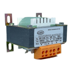 TRANSFORMADOR ISOLADOR MONOFASICO 1250VA 60HZ  E:220V S: 150V (5A) 50V-0-50V (5A)