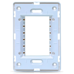 SUPORTE N1373.9BL  4X2  3 MODULOS BRANCO UNNO