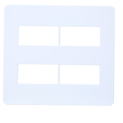 PLACA N1672.4 BL 4X4 2 + 2 MODULOS SEPARADOS BRANCO