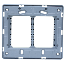 SUPORTE N1673.9 PR  4X4 6 MODULOS PRATA UNNO