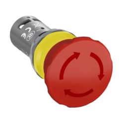 BOTAO EMERGENCIA VERMELHO 2NA  DESARME ROTATIVO 40MM