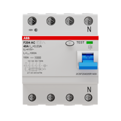 DIFERENCIAL RESIDUAL 4P  40A/30MA F204AC-40/0,03 10KA