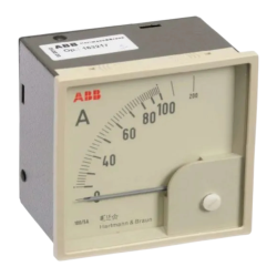 AMPERIMETRO FERRO MOVEL LIGACAO A TC /5A 72X72 MM 1:2 80/5ACA S/DISPOSITIVO REGISTRADO