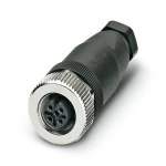 CONECTOR M12 SOQUETE/FÊMEA RETO 5P COD.A SACC-M12FS-5CON-PG 7-M