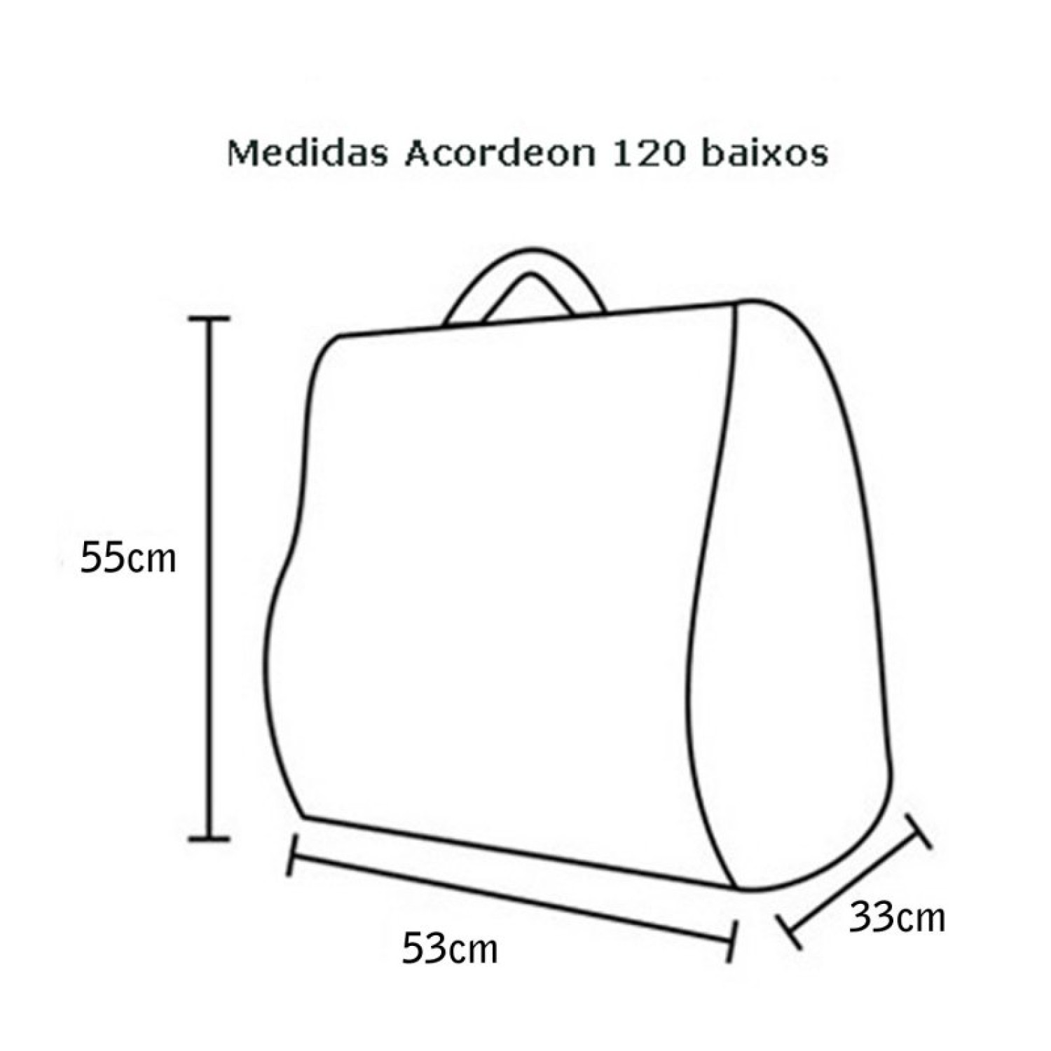 Capa Acordeon 120 baixos