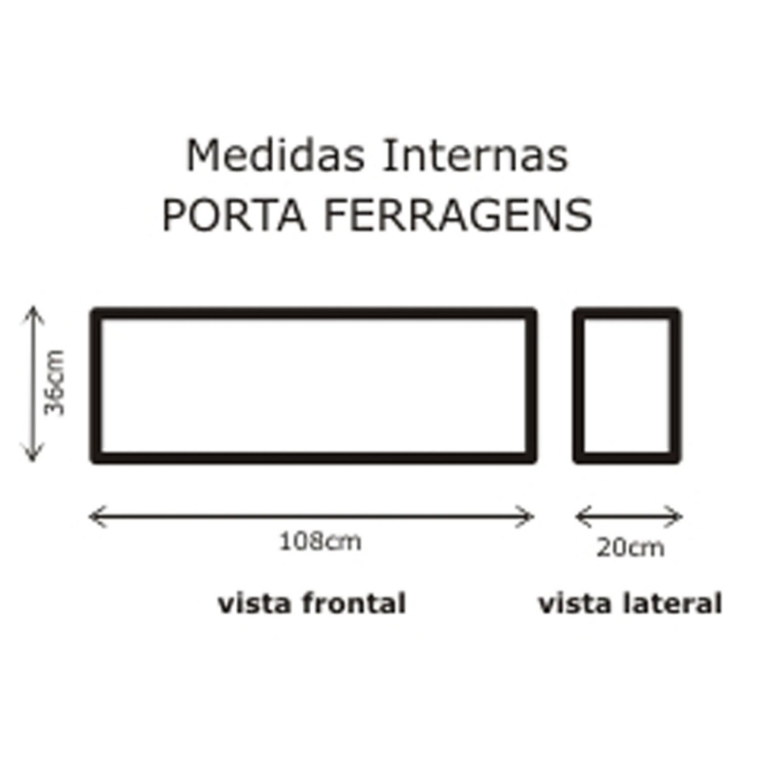 Semi Case Porta Ferragens Grande Com Rodas