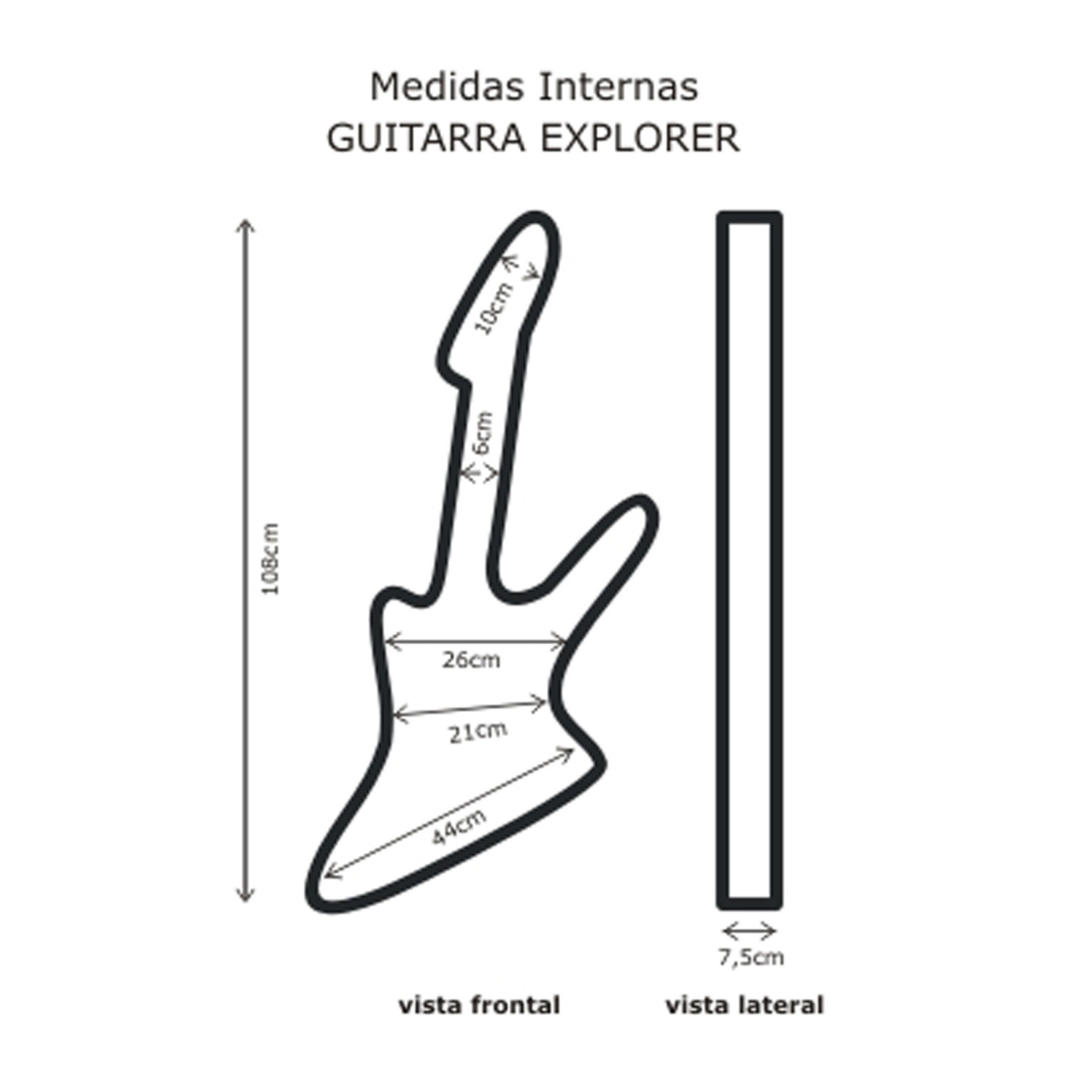 Hard Bag Guitarra Explorer