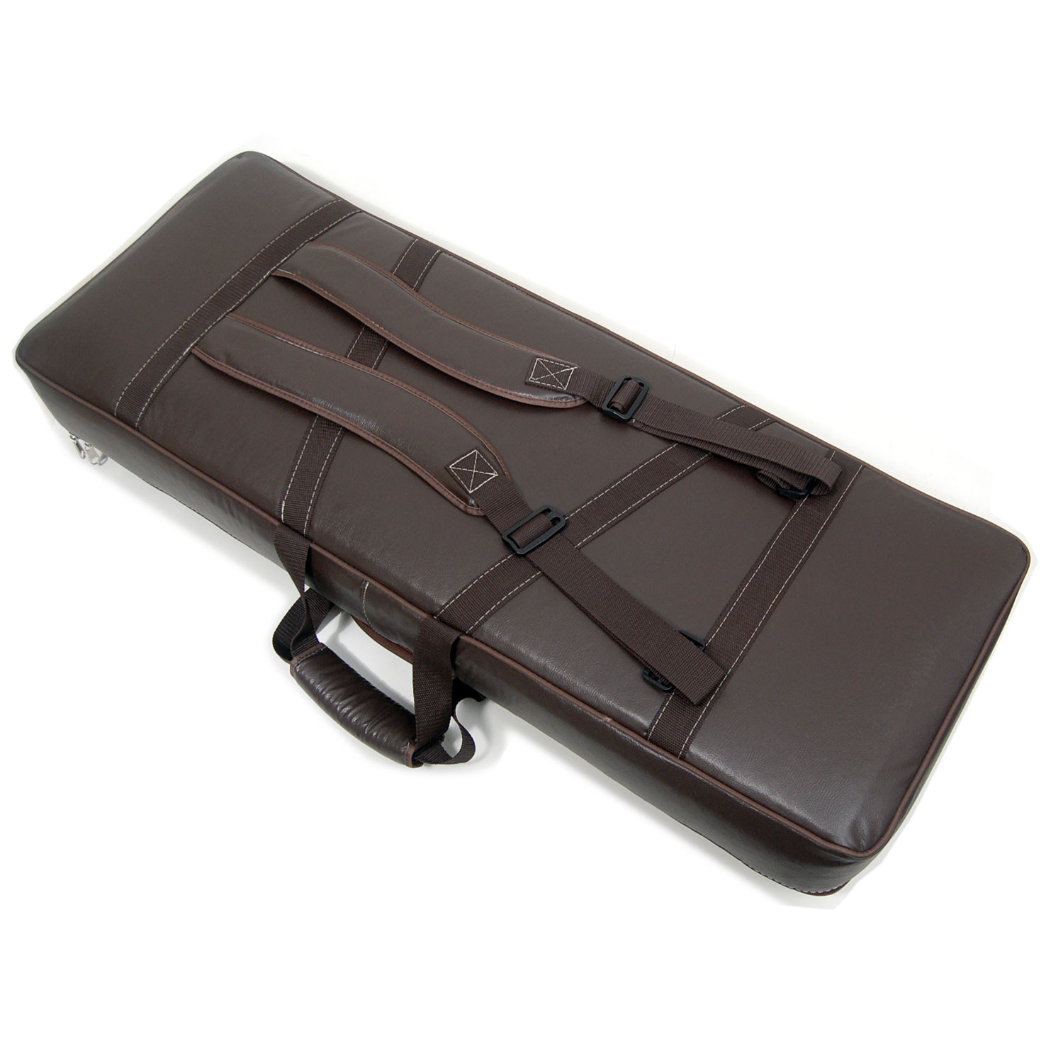(COR MARROM) Capa Teclado 61 Teclas linha LT BR- CLIQUE E VEJA MAIS TAMANHOS  105 cm  x  40 cm  x  15 cm