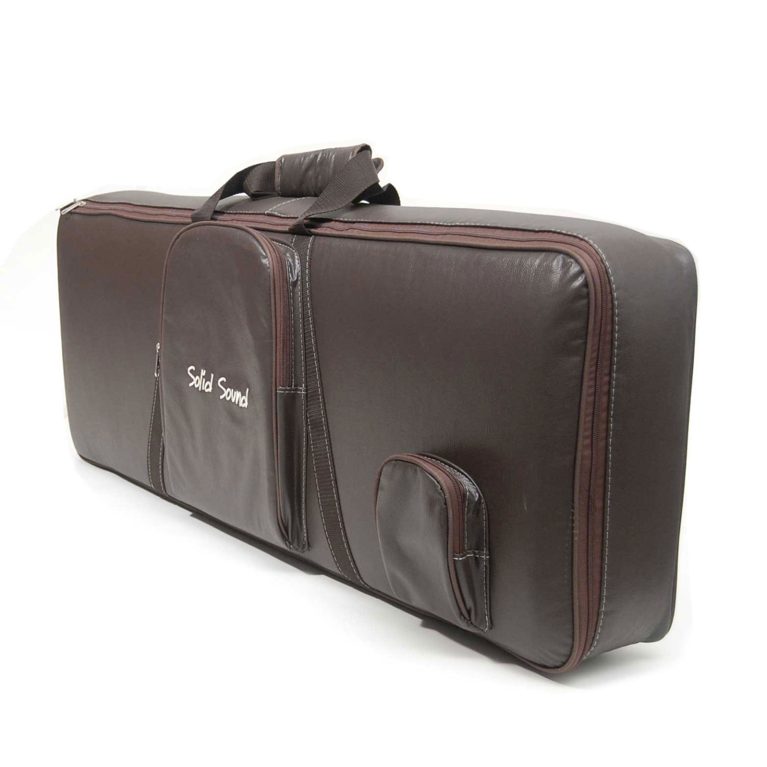 (COR MARROM) Capa Teclado 61 Teclas linha LT BR- CLIQUE E VEJA MAIS TAMANHOS  105 cm  x  40 cm  x  15 cm