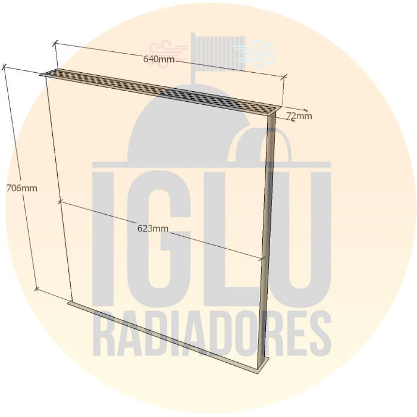 Colmeia para Ford F12000 / F14000 a partir de 1996 (04 carreiras de tubos)