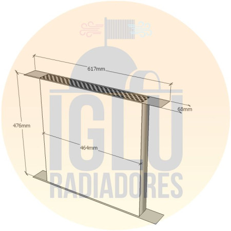 Colmeia para Ford F1000 Delta Intercooler