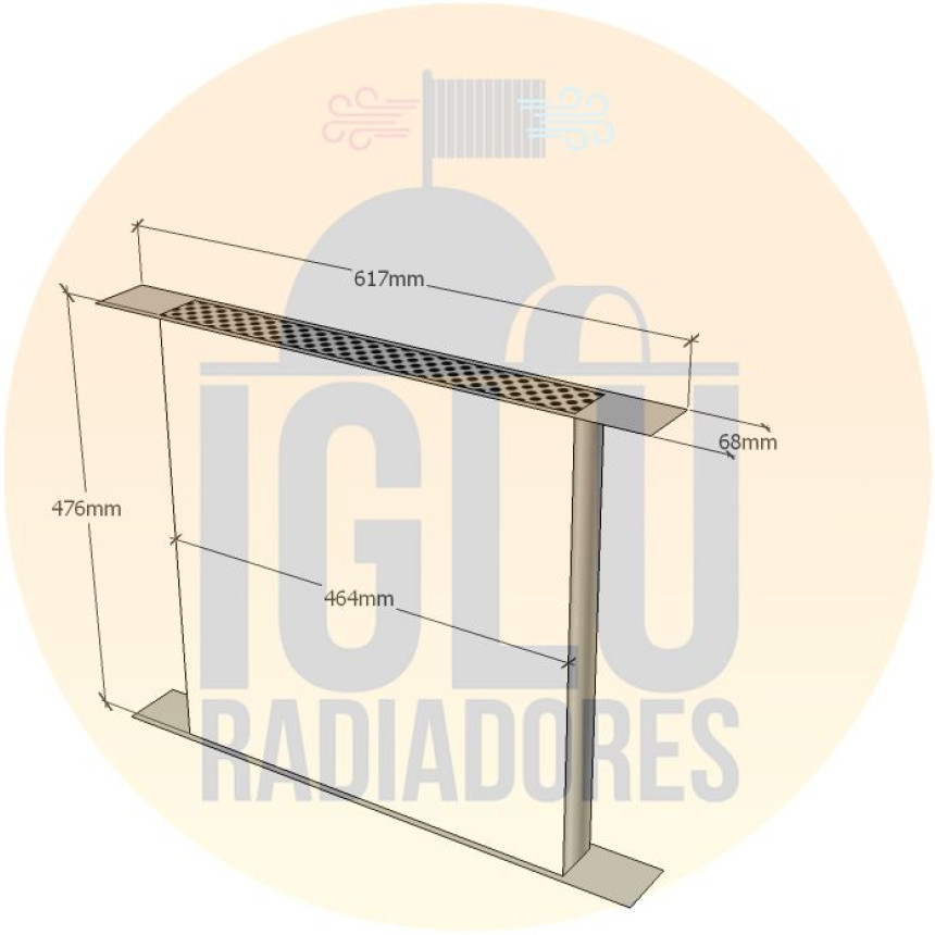 Colmeia para Ford F1000 Delta Intercooler