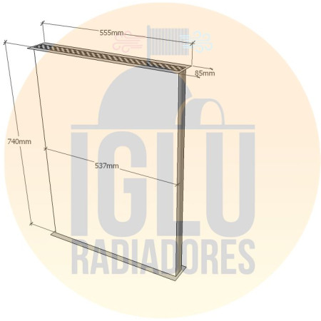 Colmeia para Ford Cargo 815 / 915 Eletrônico (740x537mm)