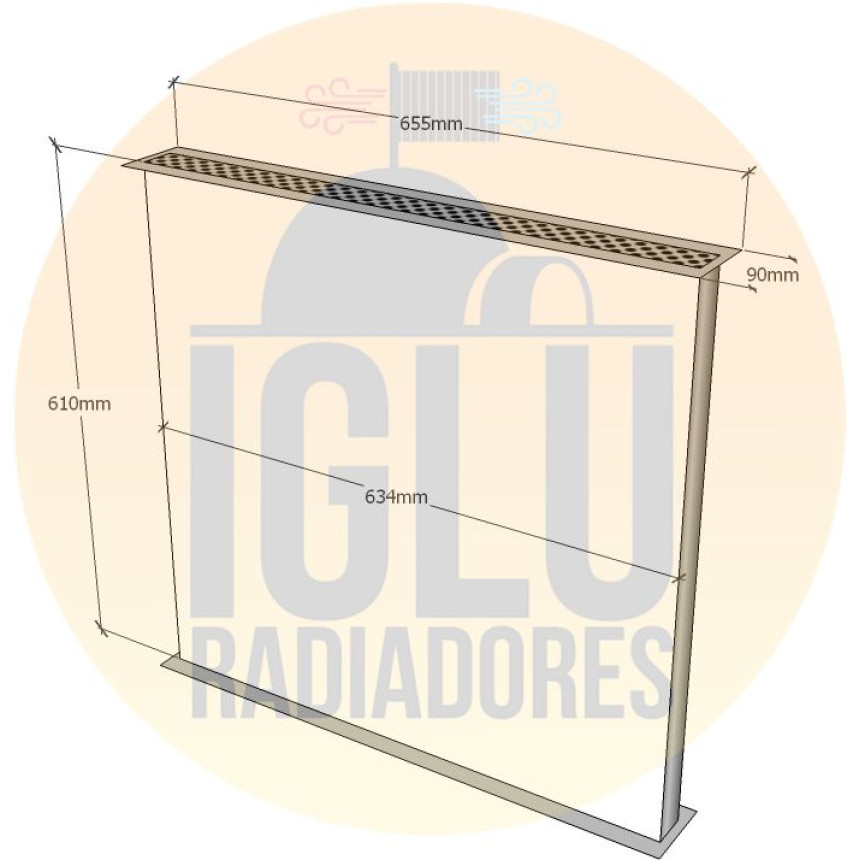 Colmeia para Ford Cargo 815 / 915 Eletrônico (610x634mm)