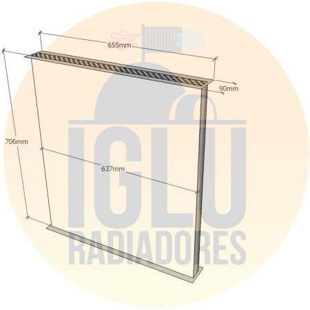 Colmeia para Ford Cargo 1519 / 1621 / 2323 / 2422