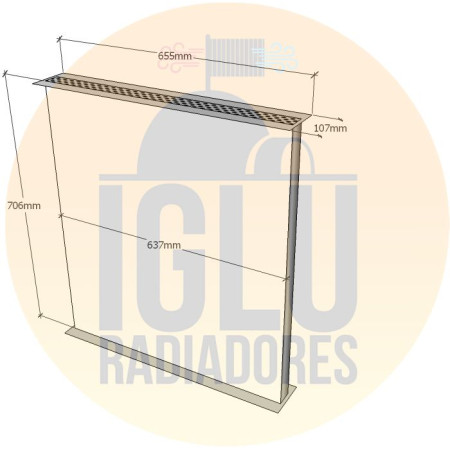 Colmeia para Ford Cargo 1617 e 1622 