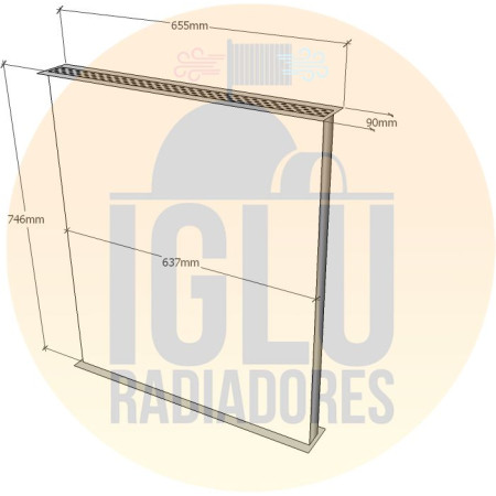 Colmeia para Ford Cargo 3530 Interculado
