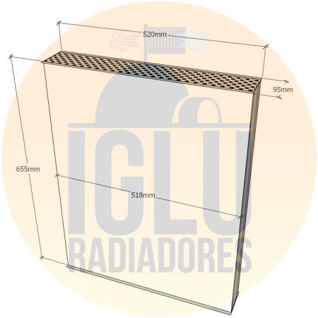 Colmeia para Valtra 138 / 138.4 / 148.4 / 148  TURBO