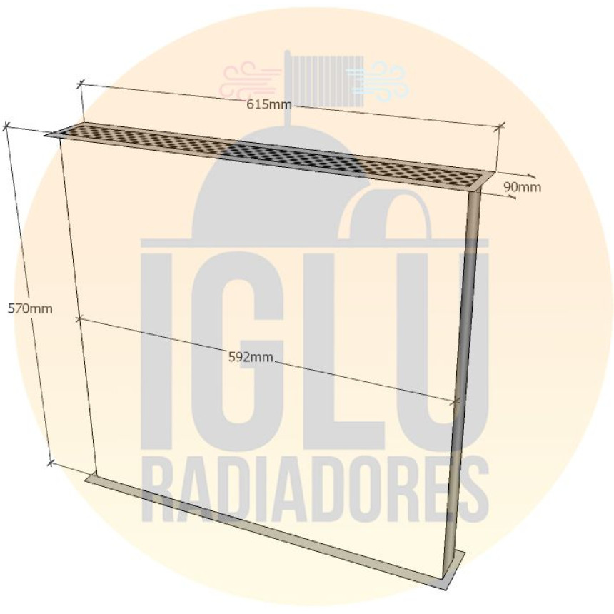 Colmeia para Volkswagen 14-210, 22-210 (cabeceira 90x615)