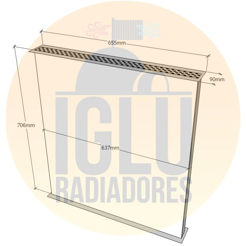 Colmeia para Volkswagen 16-170, 16-220 e 24-220 (cabeceira 90x655)
