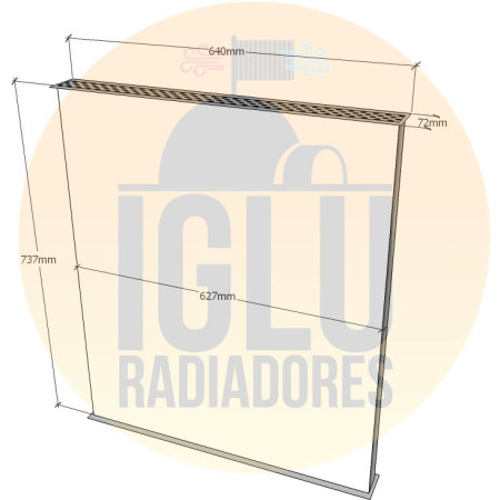 Colmeia para Volkswagen 16-210 (Cabeceira 640x72)